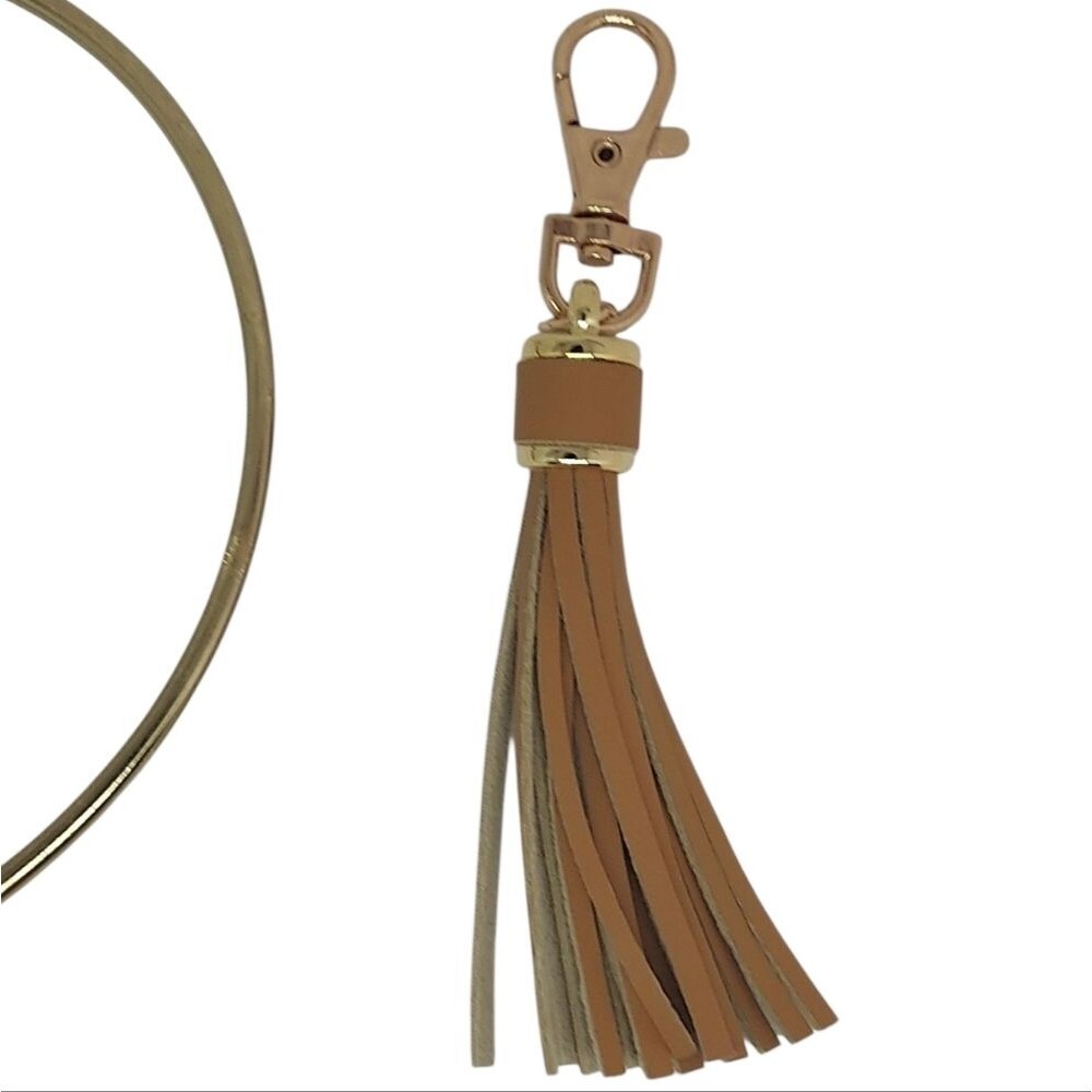 Stylish Brown Keychain/Purse Clip Tassel